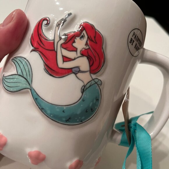 Disney Rae Dunn Ariel Mug Little Mermaid Dinglehopper 3D Design New with Tag - Picture 3 of 12